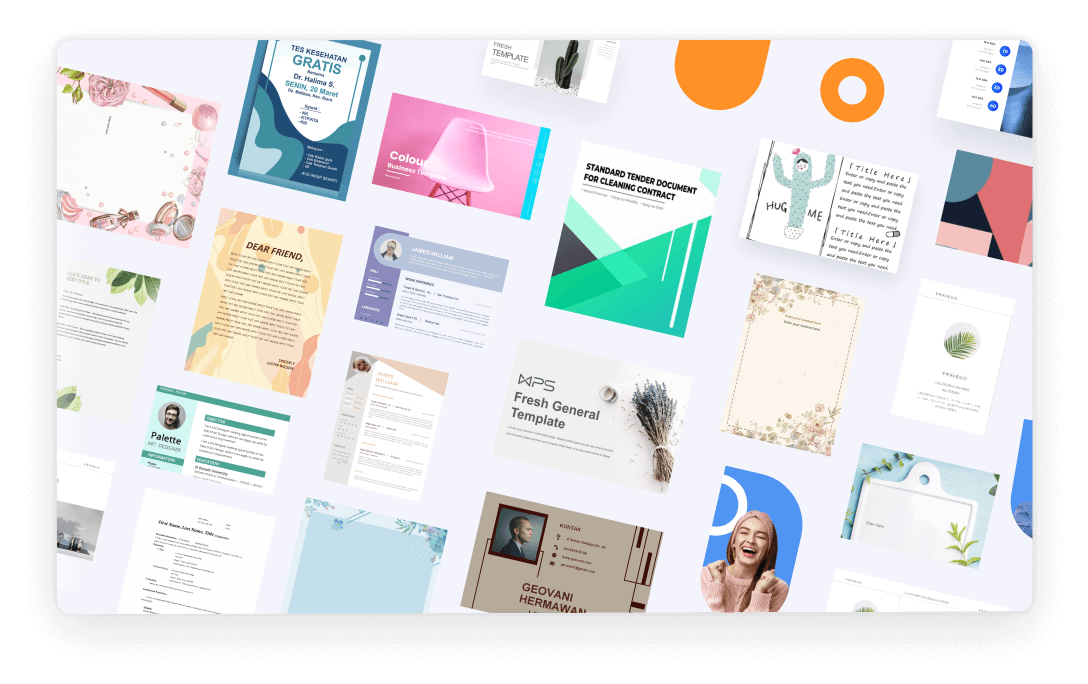 WPS Office 提供免費的 Word 範本