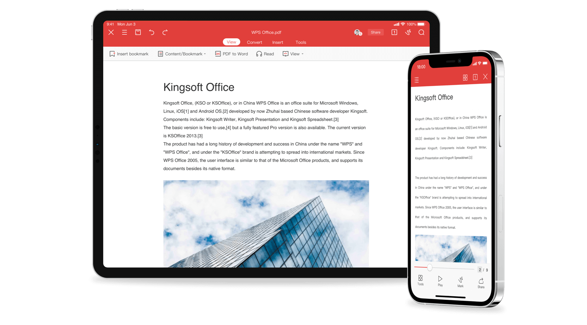 免費的全功能 iOS/iPadOS 版 Office 套件